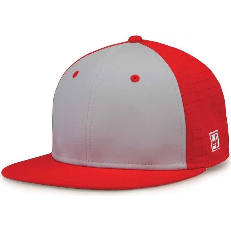 The Game GB998 Perforated GameChanger Cap – Red Gray