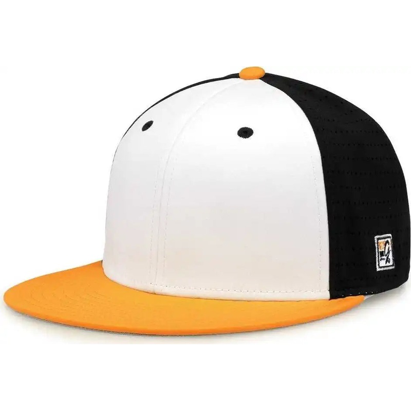 The Game GB998 Perforated GameChanger Cap – White Black Athletic Gold