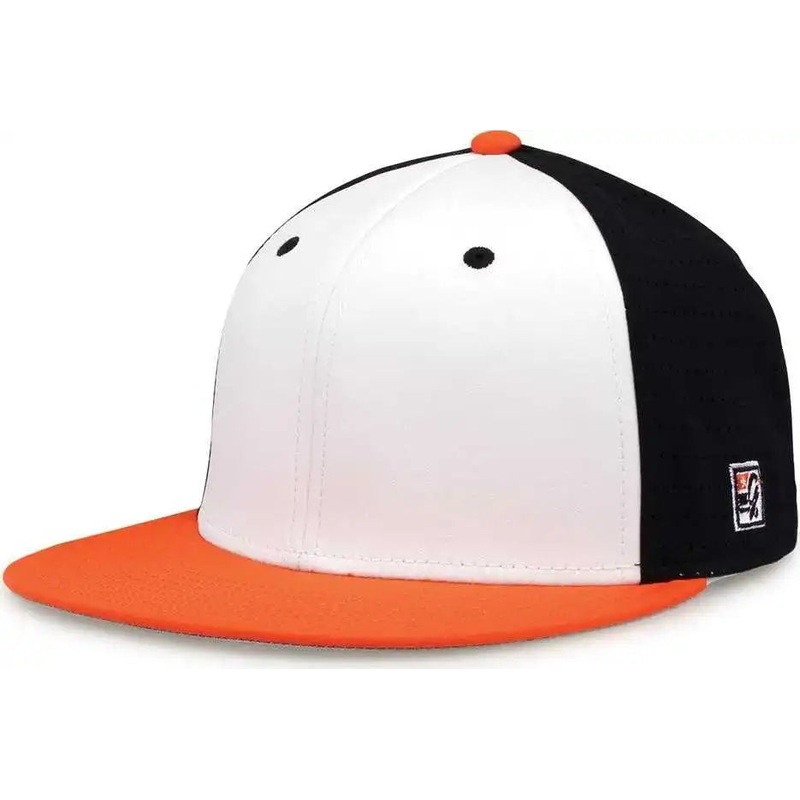The Game GB998 Perforated GameChanger Cap – White Black Orange