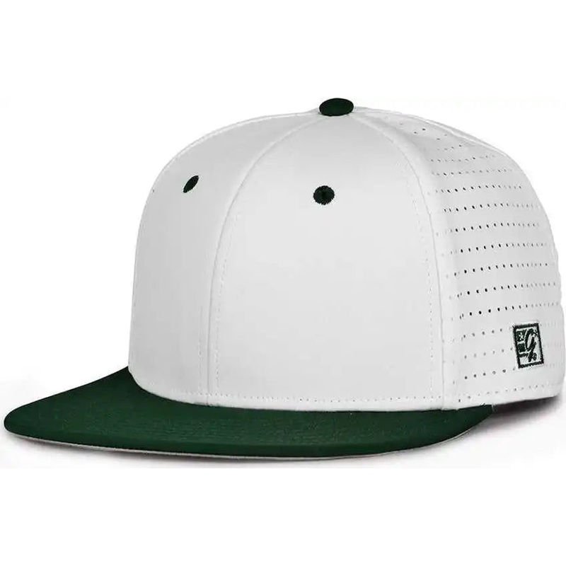 The Game GB999 Low Pro Perforated GameChanger Cap – White Dark Green
