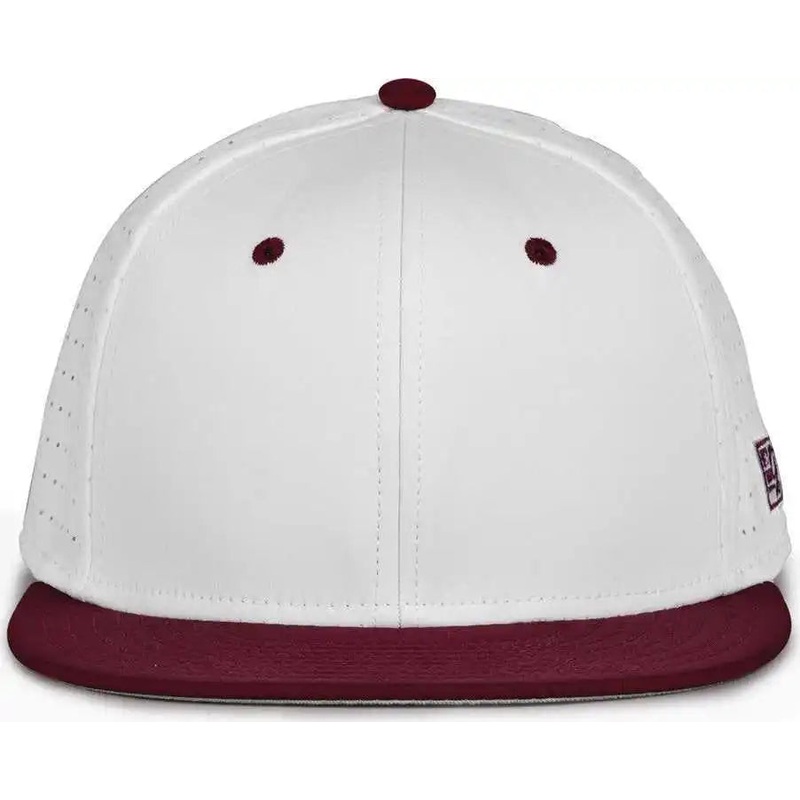 The Game GB999 Low Pro Perforated GameChanger Cap – White Dark Maroon