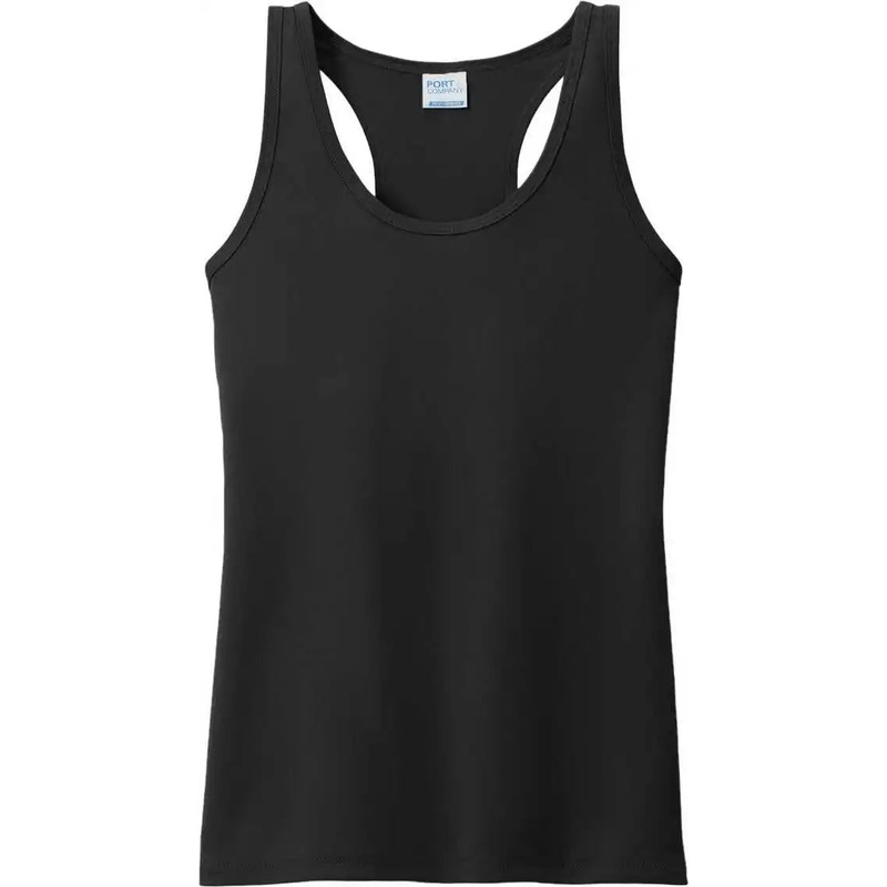 Port & Company LPC380TT Ladies Performance Tank – Jet Black