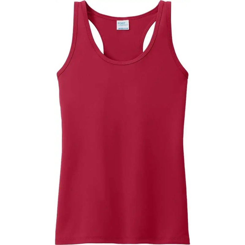 Port & Company LPC380TT Ladies Performance Tank – Red