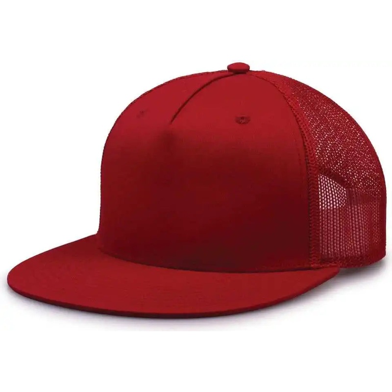 The Game GB452F Five Panel Everyday Trucker Cap – Cardinal