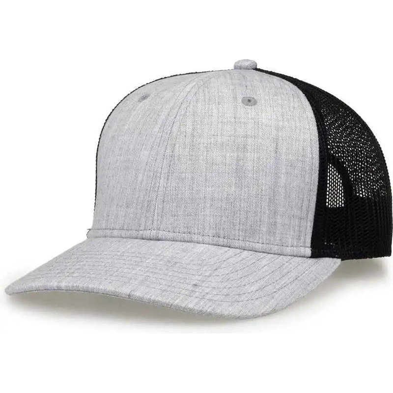 The Game GB452H Heather Everyday Trucker Cap – Gray Black