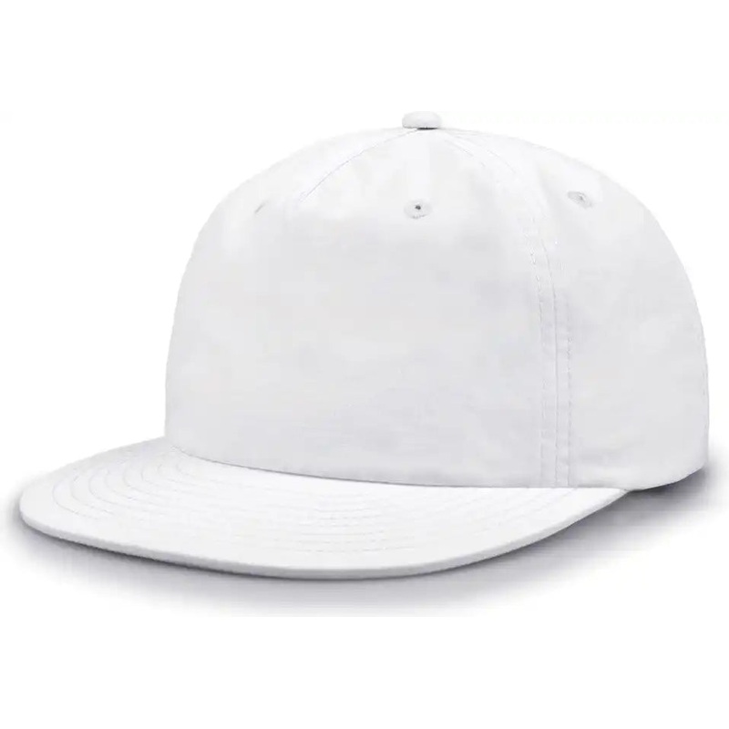 The Game GB501 5 Panel Poly Snapback Cap – White