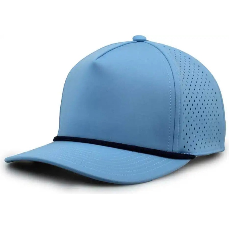 The Game GB505R NeoCool 5 Panel Snapback with Rope Cap – Columbia Blue Navy