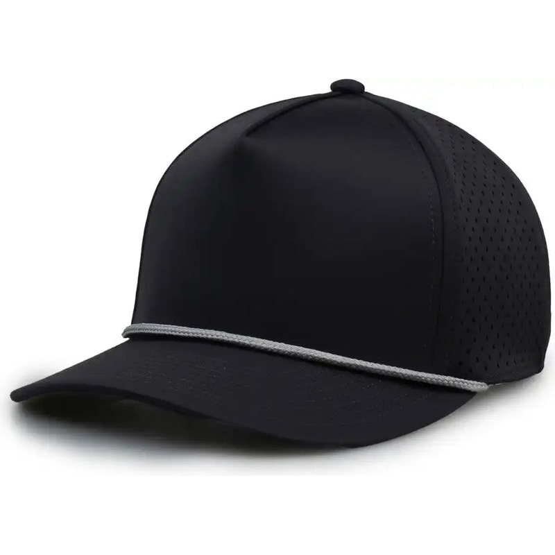The Game GB505R NeoCool 5 Panel Snapback with Rope Cap – Graphite Light Gray