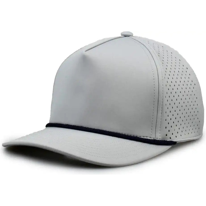 The Game GB505R NeoCool 5 Panel Snapback with Rope Cap – Gray Navy