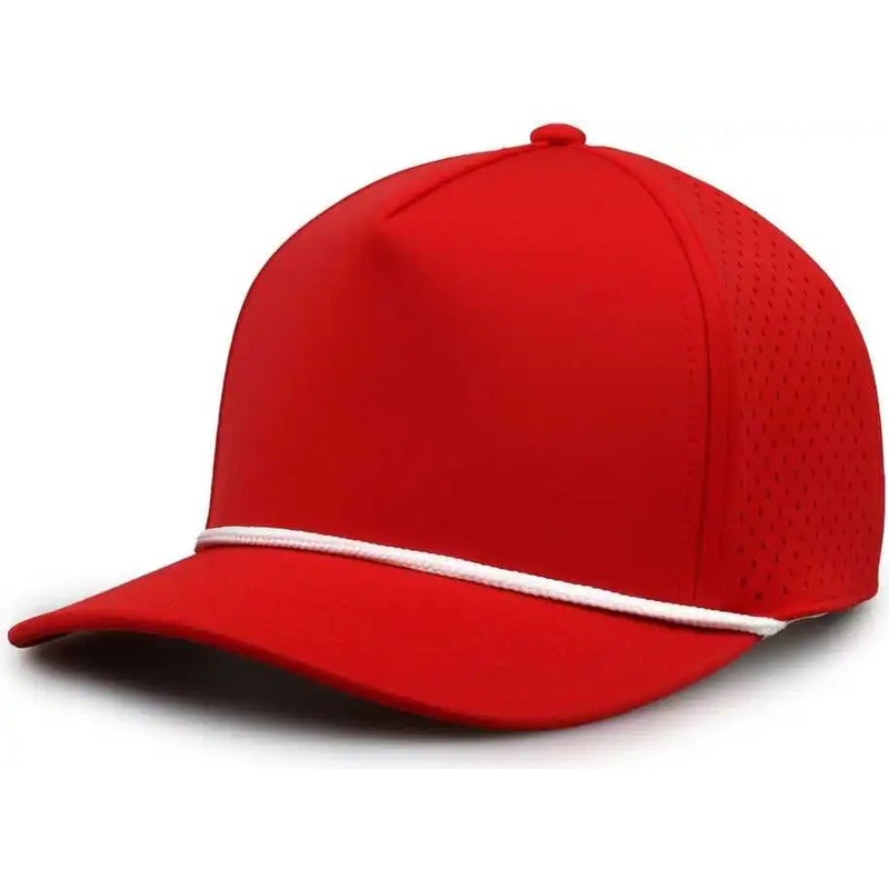 The Game GB505R NeoCool 5 Panel Snapback with Rope Cap – Red White