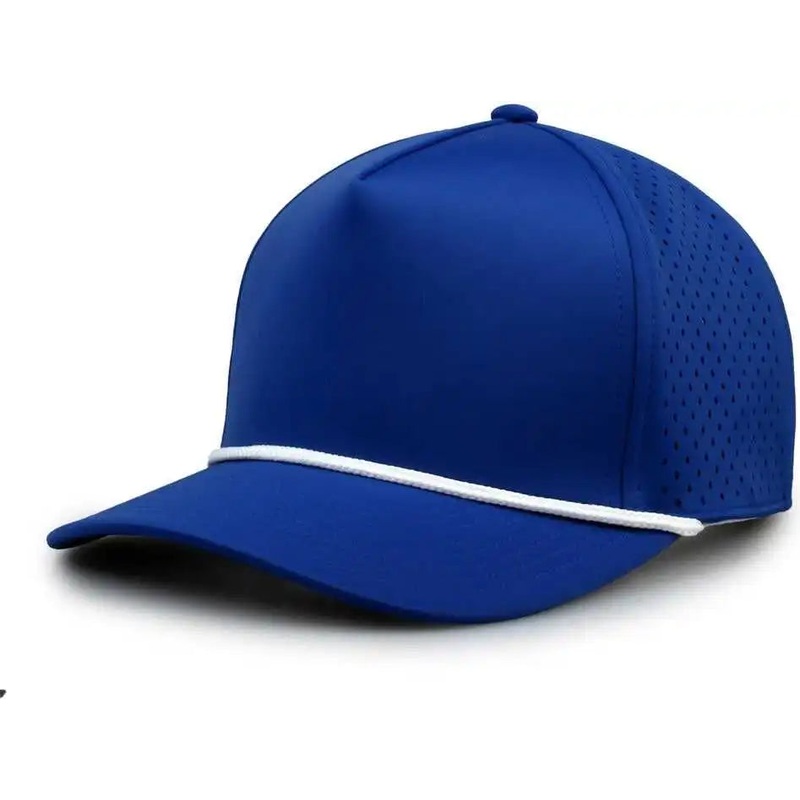 The Game GB505R NeoCool 5 Panel Snapback with Rope Cap – Royal White