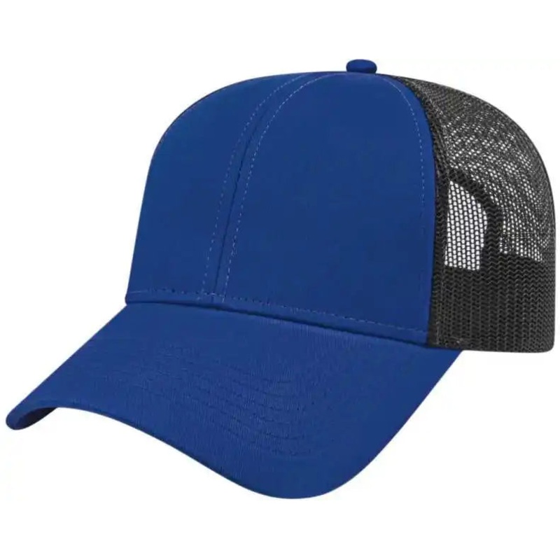 Cap America I3025 Two Tone Mesh Back Cap – Royal Black