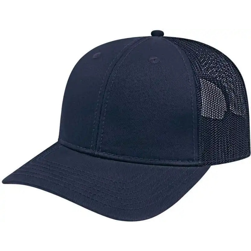 Cap America I3028 Modified Flat Bill with Mesh Back Cap – Navy