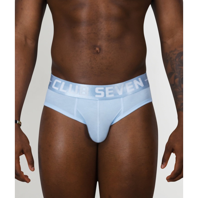 Club Seven LUXE Cotton Brief Ocean Blue