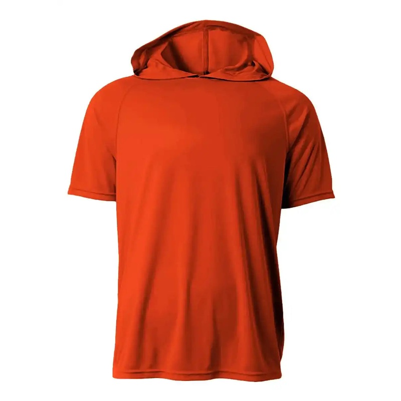 A4 N3408 Short Sleeve Hooded Tee – Athletic Orange
