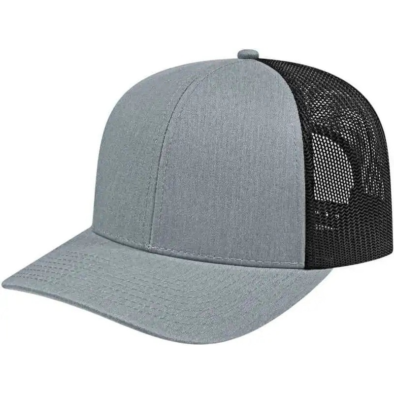Cap America I3038 Poly/Cotton Mesh Back Cap – Heather Black
