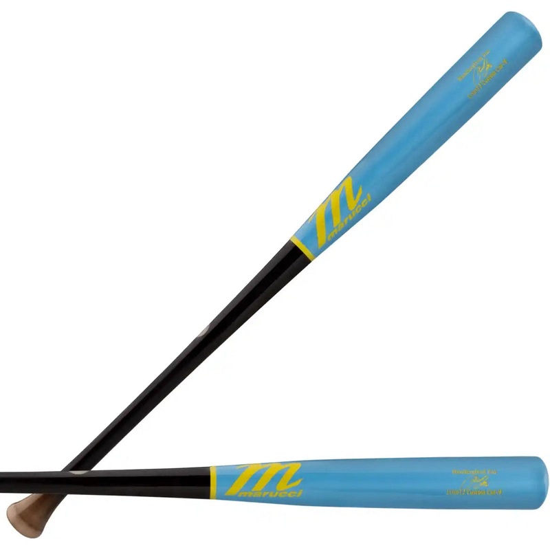 Marucci Francisco Lindor Lindy12 Pro Model Maple Bat MVE4LINDY12-GG/PK – Gunship Gray Pink Eclipse Baby Blue
