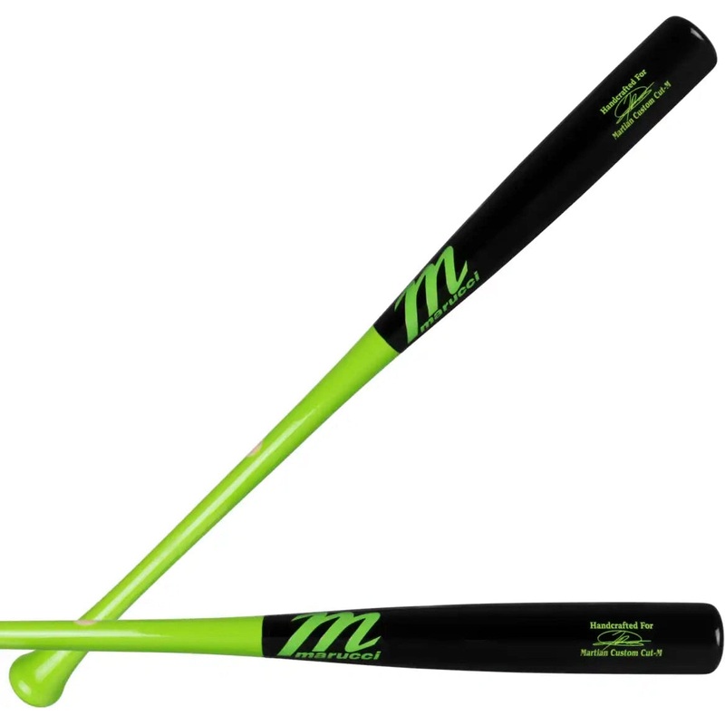 Marucci JD Martian Pro Model Wood Baseball Bat MVE4MARTIAN – Lime Black