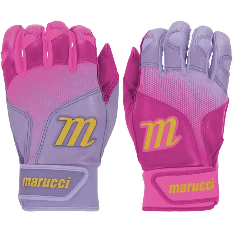 Marucci PWR FADE Batting Gloves Youth Pair – Pink Light Purple
