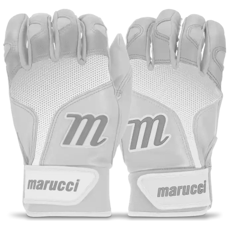 Marucci PWR FADE Batting Gloves Youth Pair – White White