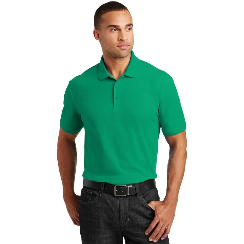 Port Authority K100 Core Classic Pique Polo – Bright Kelly Green
