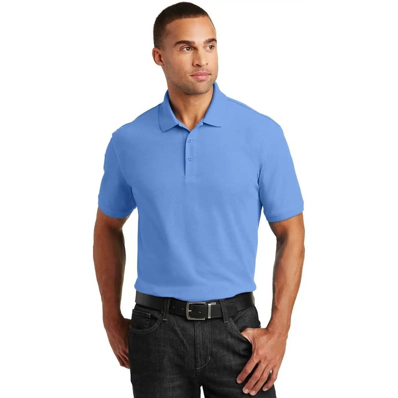Port Authority K100 Core Classic Pique Polo – Carolina Blue