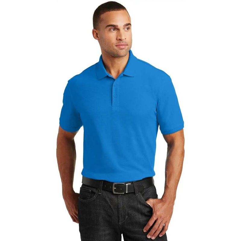 Port Authority K100 Core Classic Pique Polo – Coastal Blue