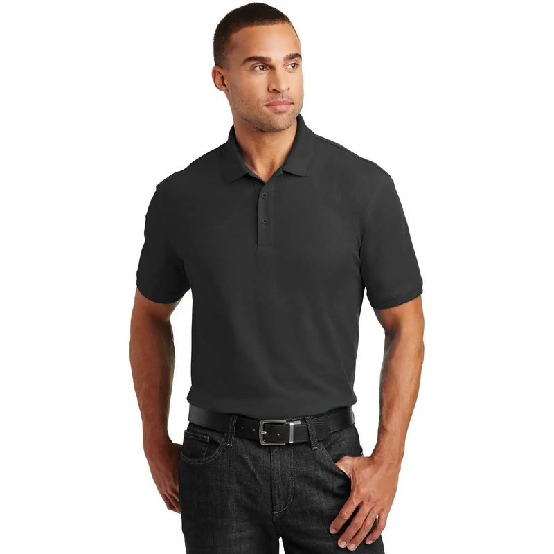 Port Authority K100 Core Classic Pique Polo – Deep Black