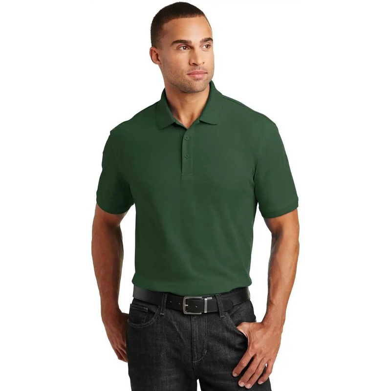 Port Authority K100 Core Classic Pique Polo – Deep Forest Green