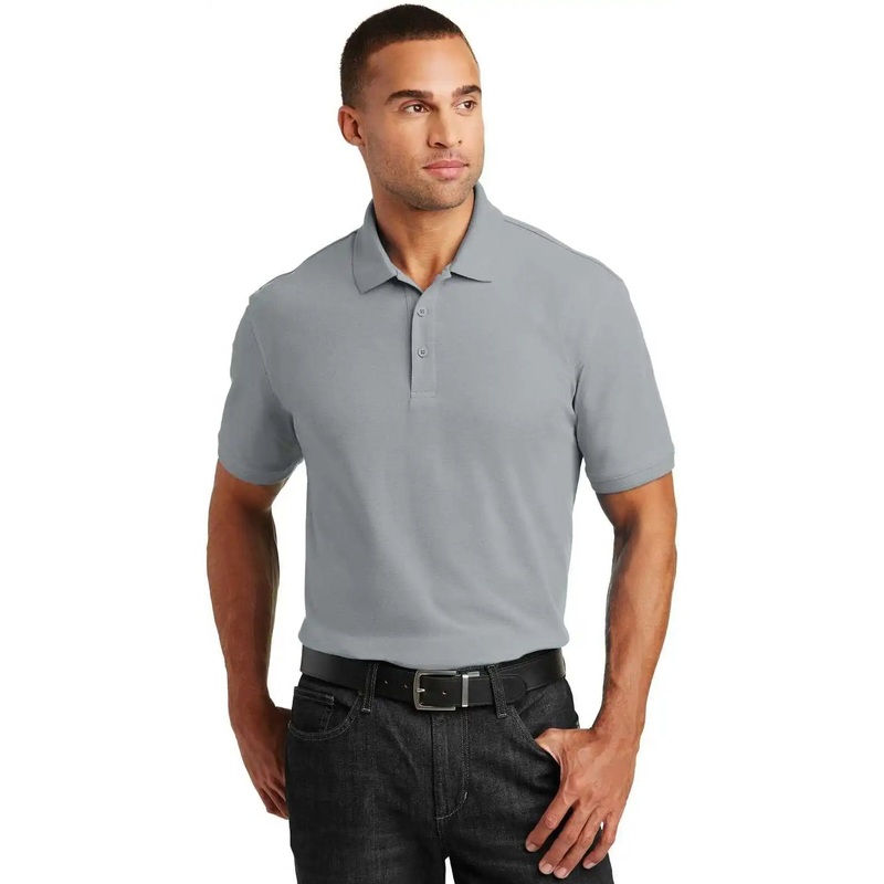 Port Authority K100 Core Classic Pique Polo – Gusty Gray