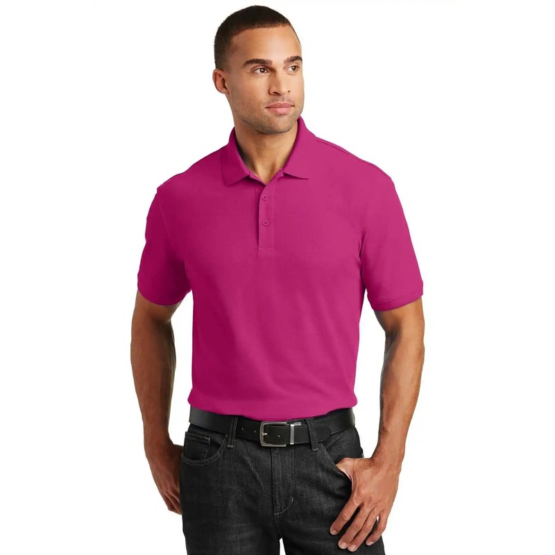 Port Authority K100 Core Classic Pique Polo – Pink Azalea