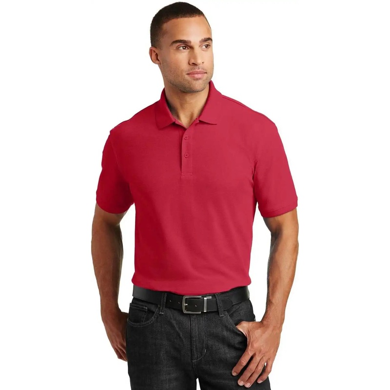 Port Authority K100 Core Classic Pique Polo – Rich Red