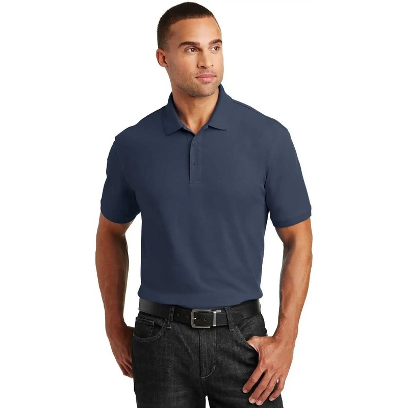 Port Authority K100 Core Classic Pique Polo – River Blue Navy