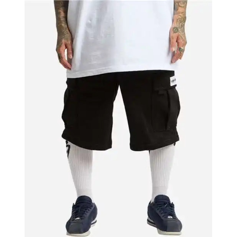 Shaka Wear SHFCS Men’s Fleece Cargo Shorts – Black
