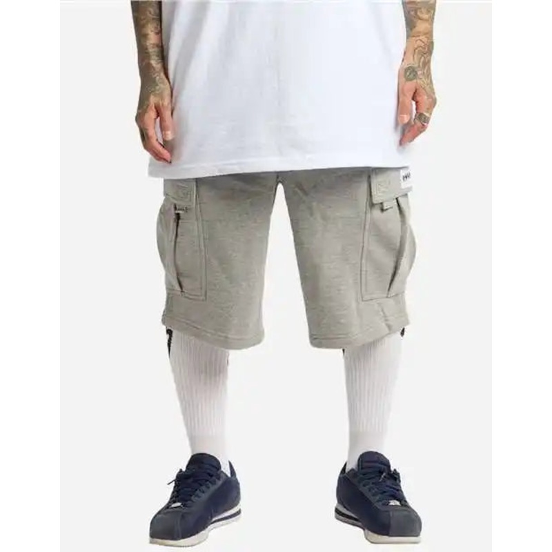 Shaka Wear SHFCS Men’s Fleece Cargo Shorts – Heather Gray