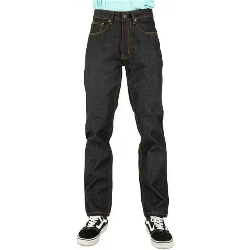 Shaka Wear SHRDJ Men’s Raw Denim Straight-Leg Jean Pants – Raw Indigo_32