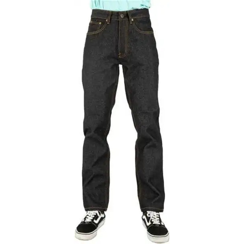 Shaka Wear SHRDJ Men’s Raw Denim Straight-Leg Jean Pants – Raw Indigo_36