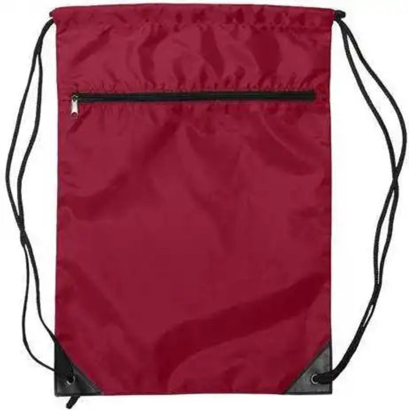 Liberty Bags 8888 Zippered Drawstring Backpack – Red