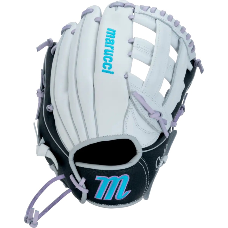 Marucci Caddo V2 12.50 Fastpitch Outfield Glove MFG2CDFP125 – White Black