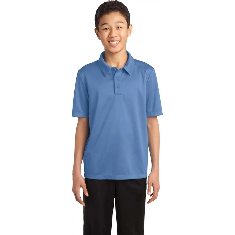 Port Authority Y540 Youth Silk Touch Performance Polo – Carolina Blue