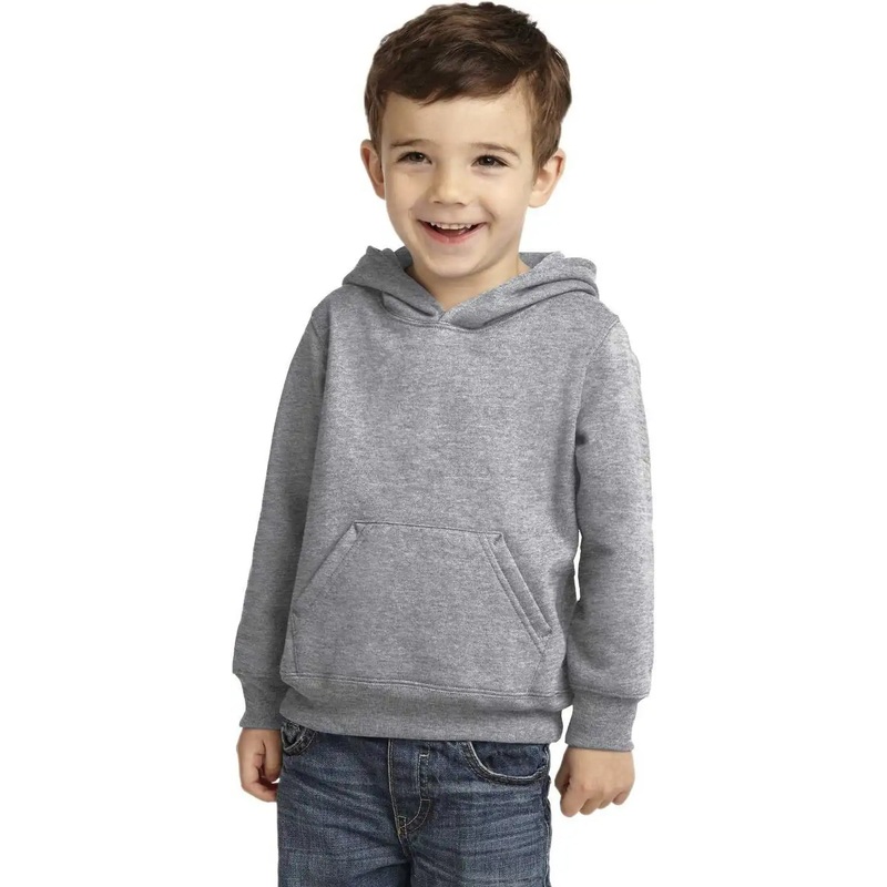 Port & Company CAR78TH Toddler Core Fleece Pullover Hooded Sweatshirt – Athletic Heather
