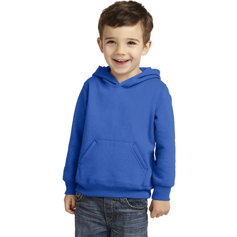 Port & Company CAR78TH Toddler Core Fleece Pullover Hooded Sweatshirt – Royal