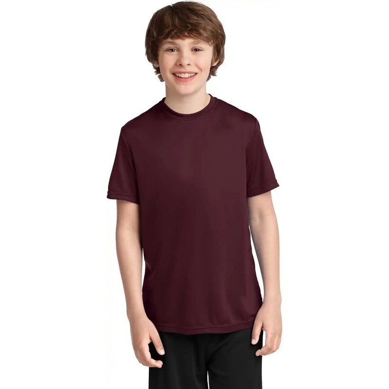 Port & Company PC380Y Youth Performance Tee – Athletic Maroon