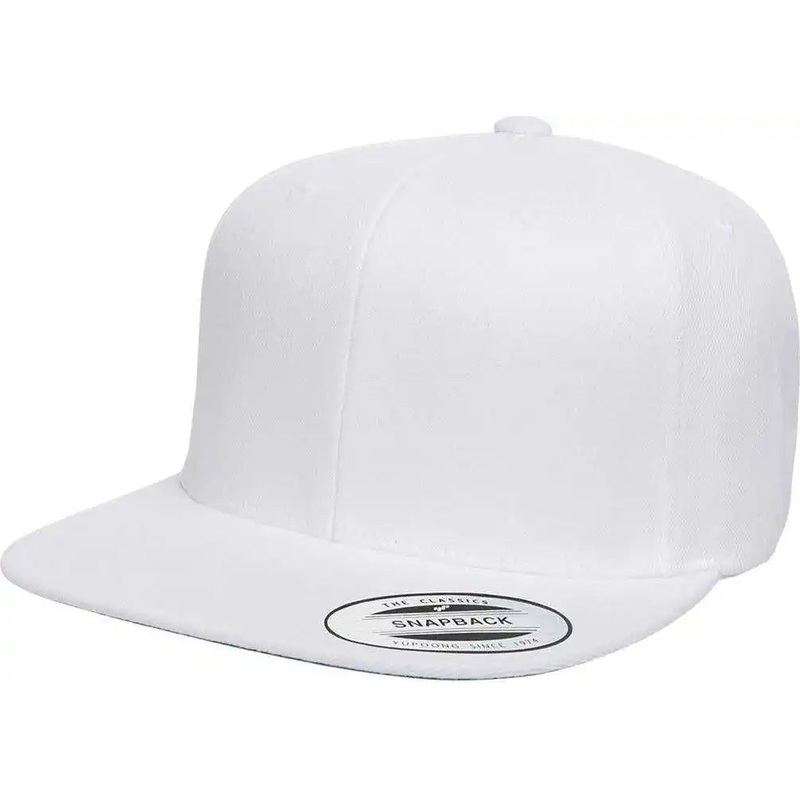 Yupoong 6089M Classics Premium Snapback Cap – White