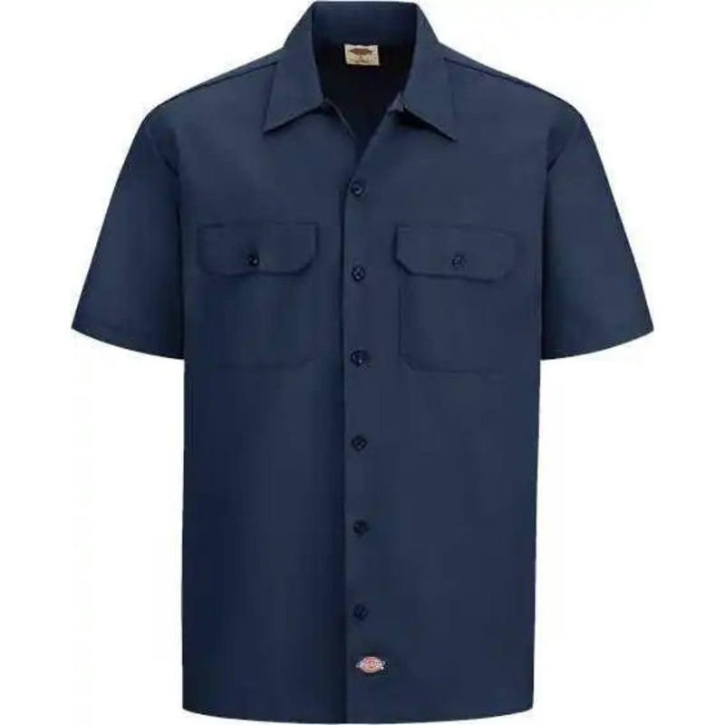 Dickies 2574L Short Sleeve Work Shirt – Long Sizes – Navy