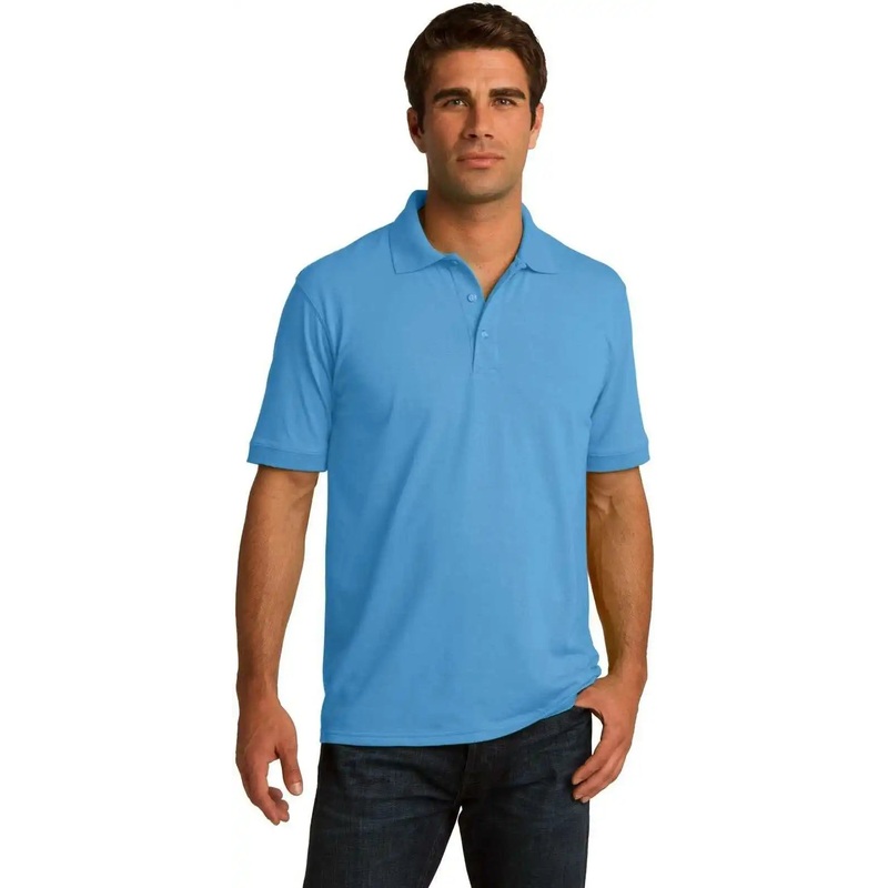 Port & Company KP55 Core Blend Jersey Knit Polo – Aquatic Blue