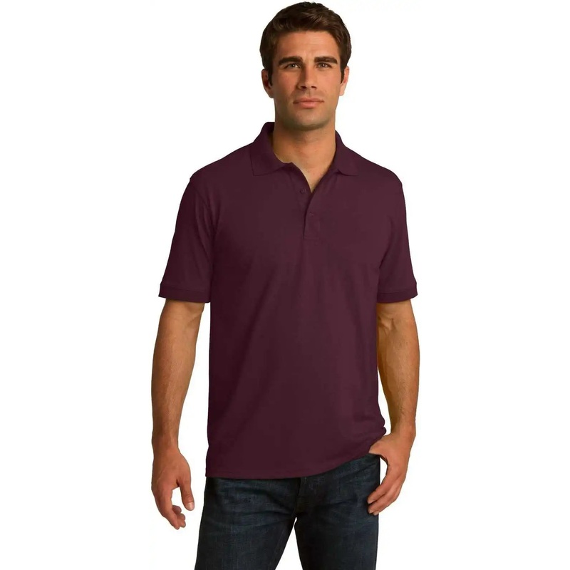 Port & Company KP55 Core Blend Jersey Knit Polo – Athletic Maroon