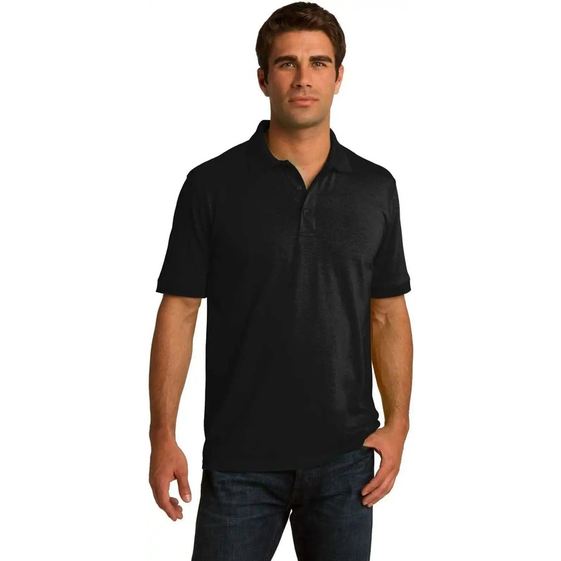 Port & Company KP55 Core Blend Jersey Knit Polo – Jet Black