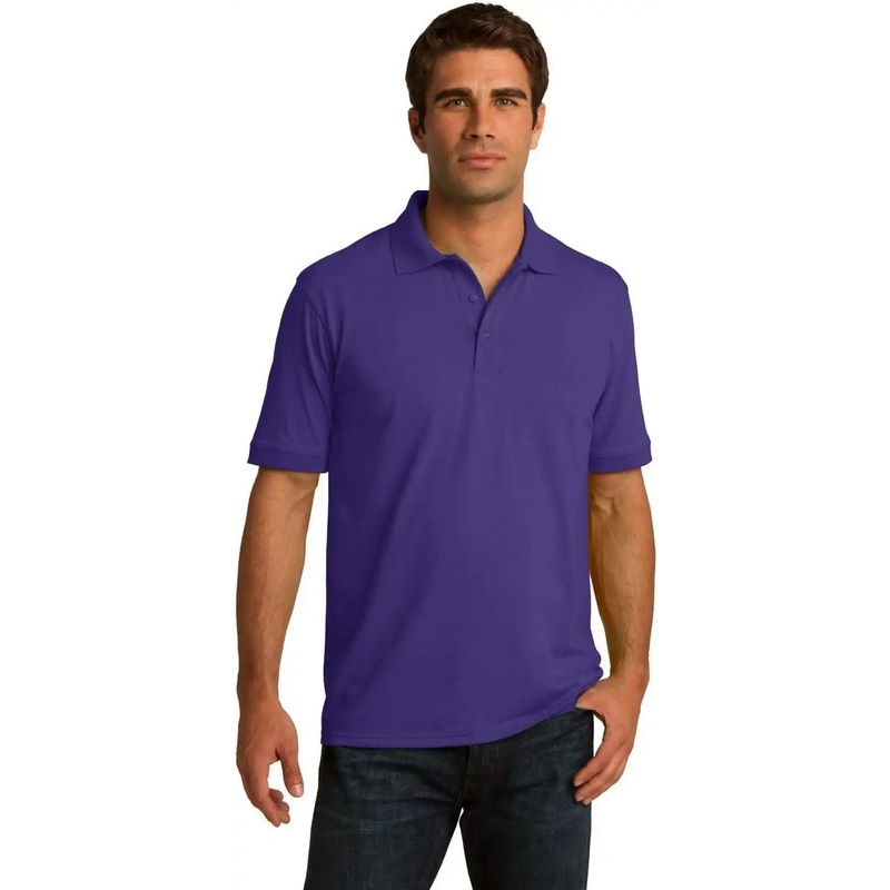 Port & Company KP55 Core Blend Jersey Knit Polo – Purple