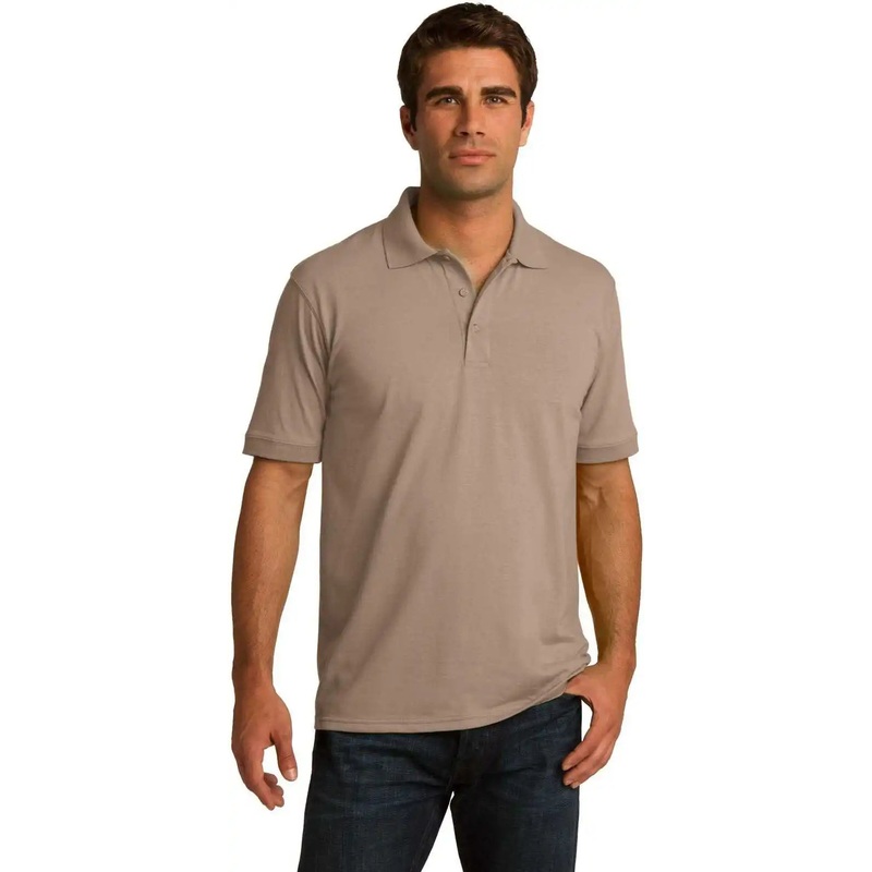 Port & Company KP55 Core Blend Jersey Knit Polo – Sand